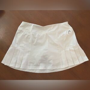 White low rise tennis skirt xs